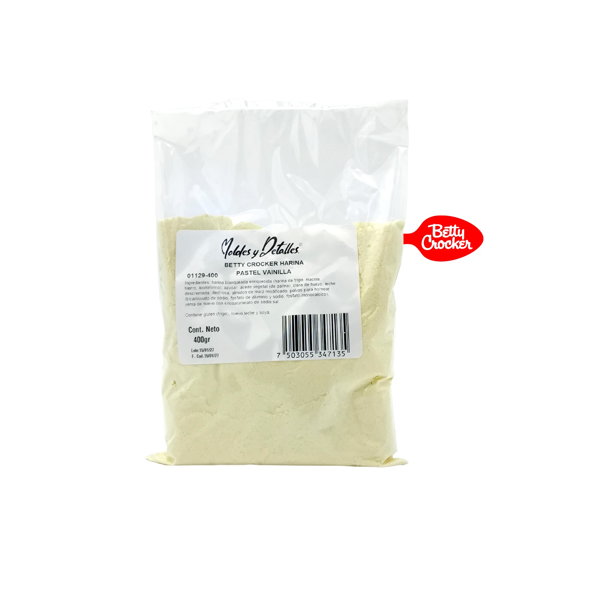 Betty Crocker Harina Pastel Vainilla 400grs 01129-400