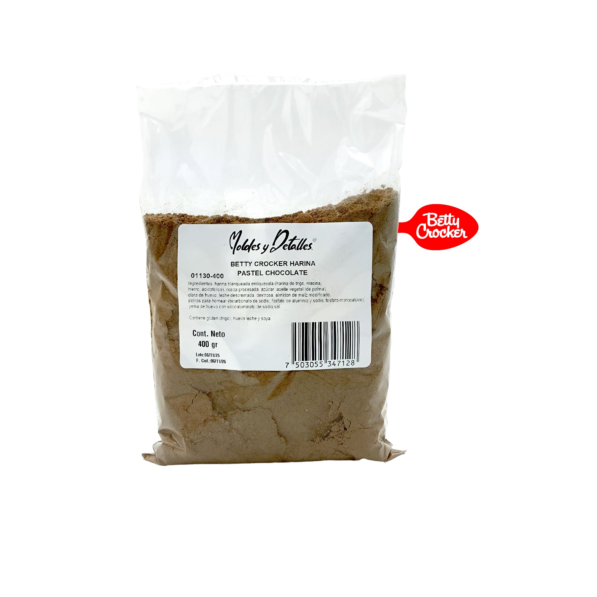 Betty Crocker Harina Pastel Chocolate 400grs 01130-400