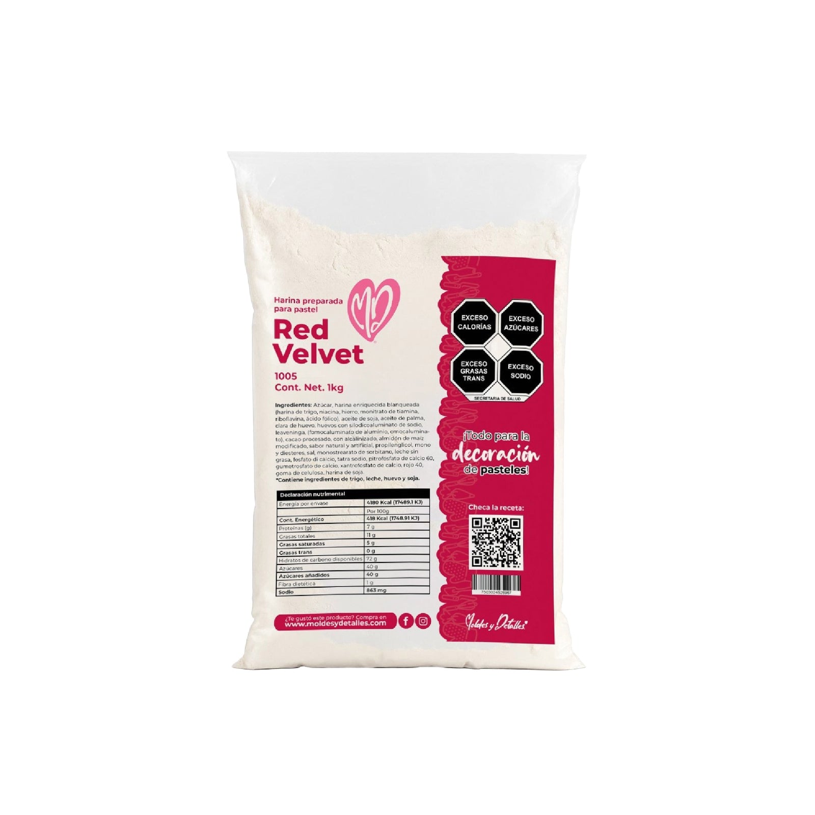 Harina Pastel Red Velvet "PB" 500 Grs 1005-500