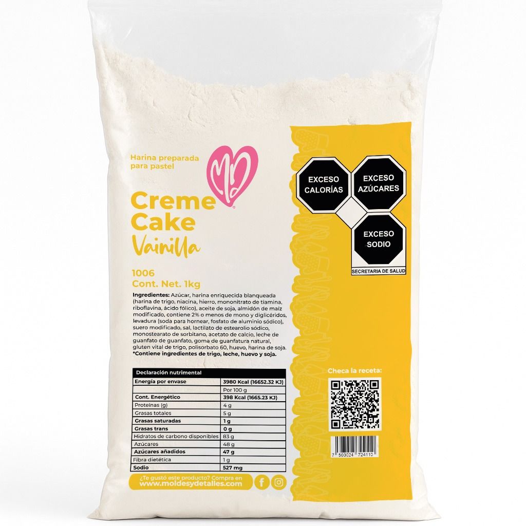 Harina Creme Cake Vainilla "Pb" 1kg 1006