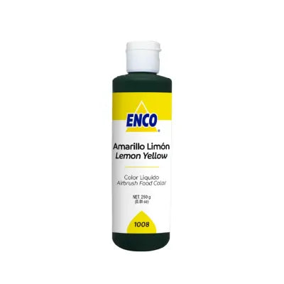 Color Liquido Amarillo Limon 250 Grs 1008-250 Enco