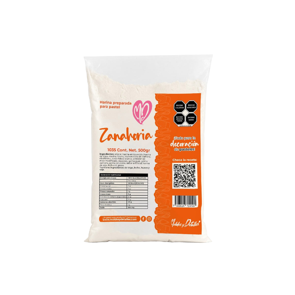 Harina Pastel Zanahoria 500 Grs 1035-500