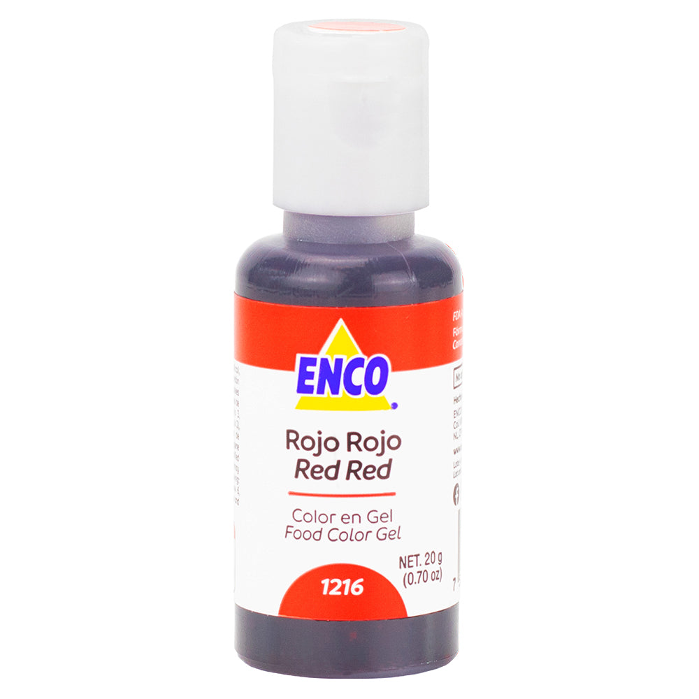 Color Gel Rojo Rojo 1216 Enco