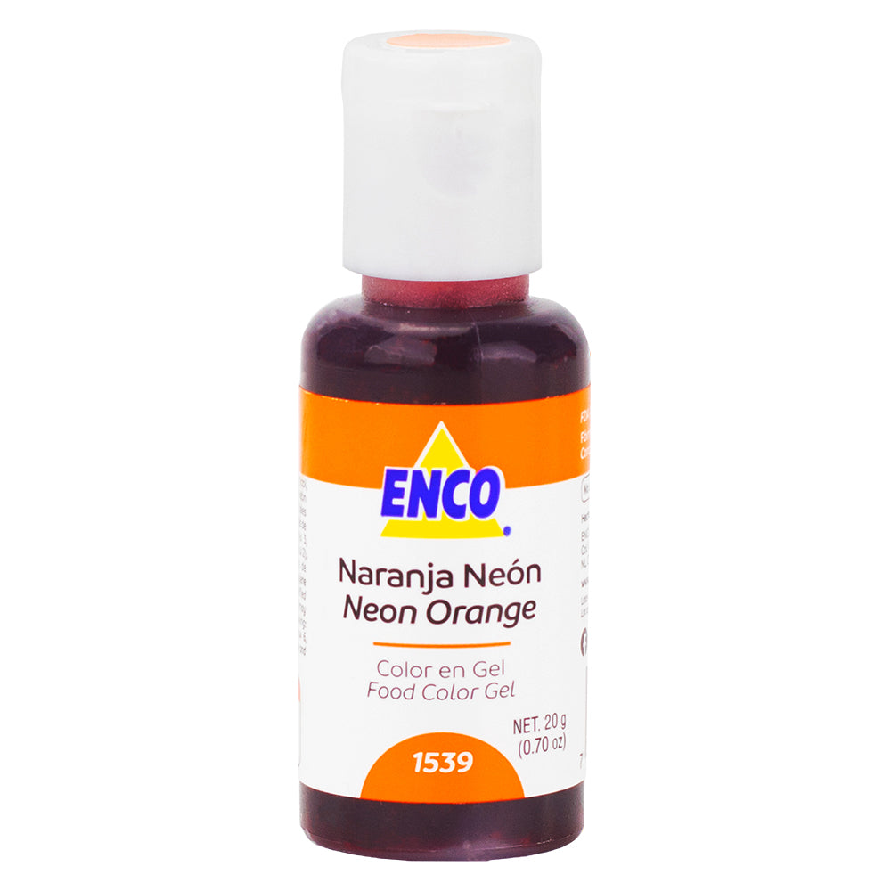 Color Gel Naranja Neón 1539 Enco