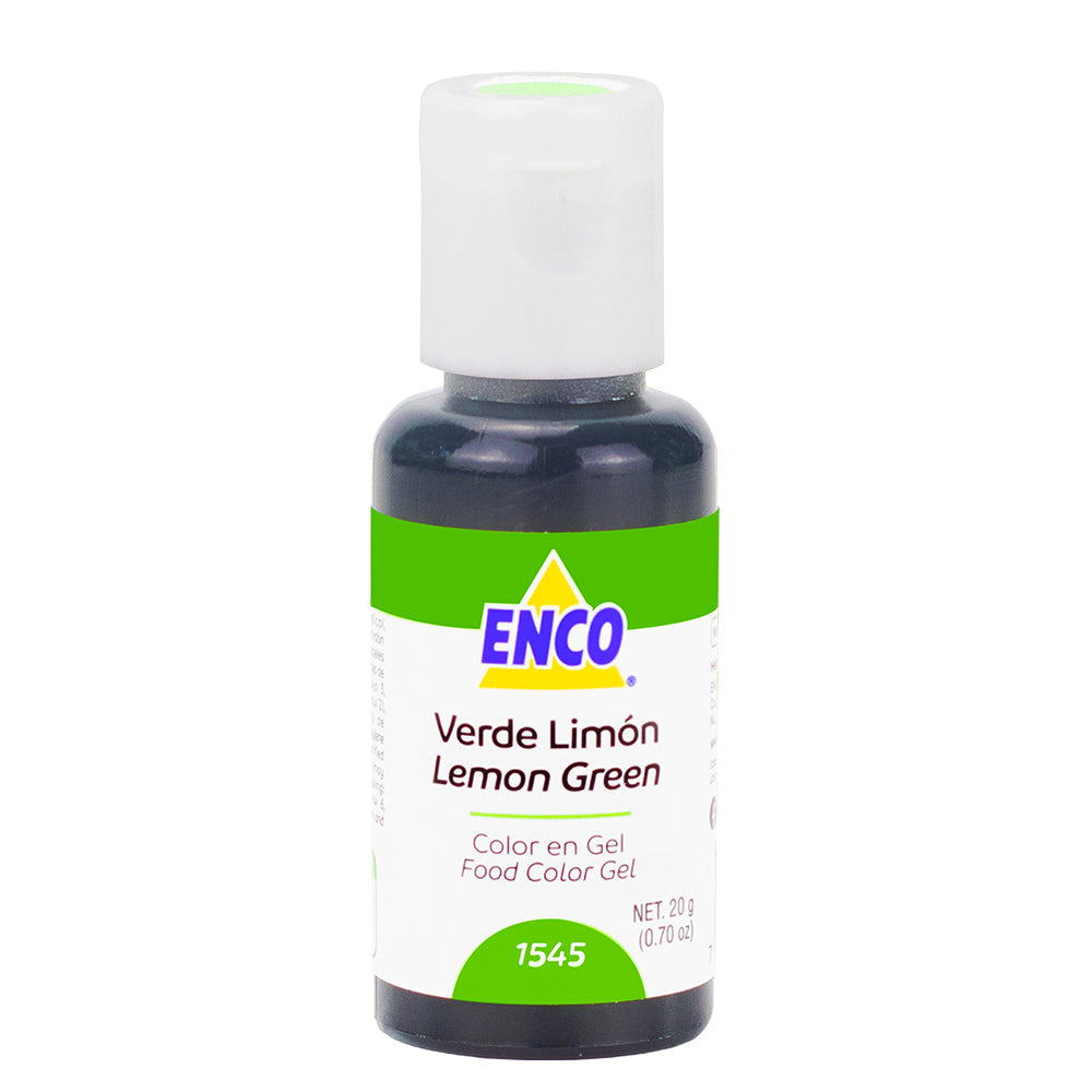 Color Gel Verde Limón 1545 Enco