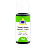 Color Gel Verde Limón 1545 Enco