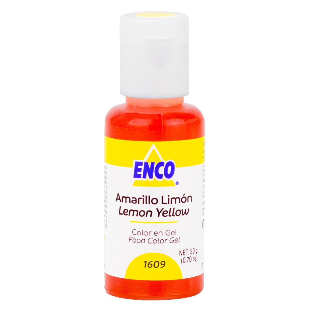Color Gel Amarillo Limón 1609 Enco