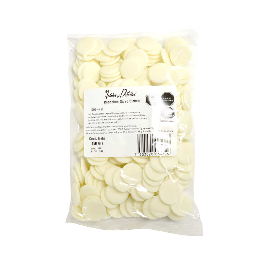 Chocolate Blanco 450 Grs Sicao  1905-450