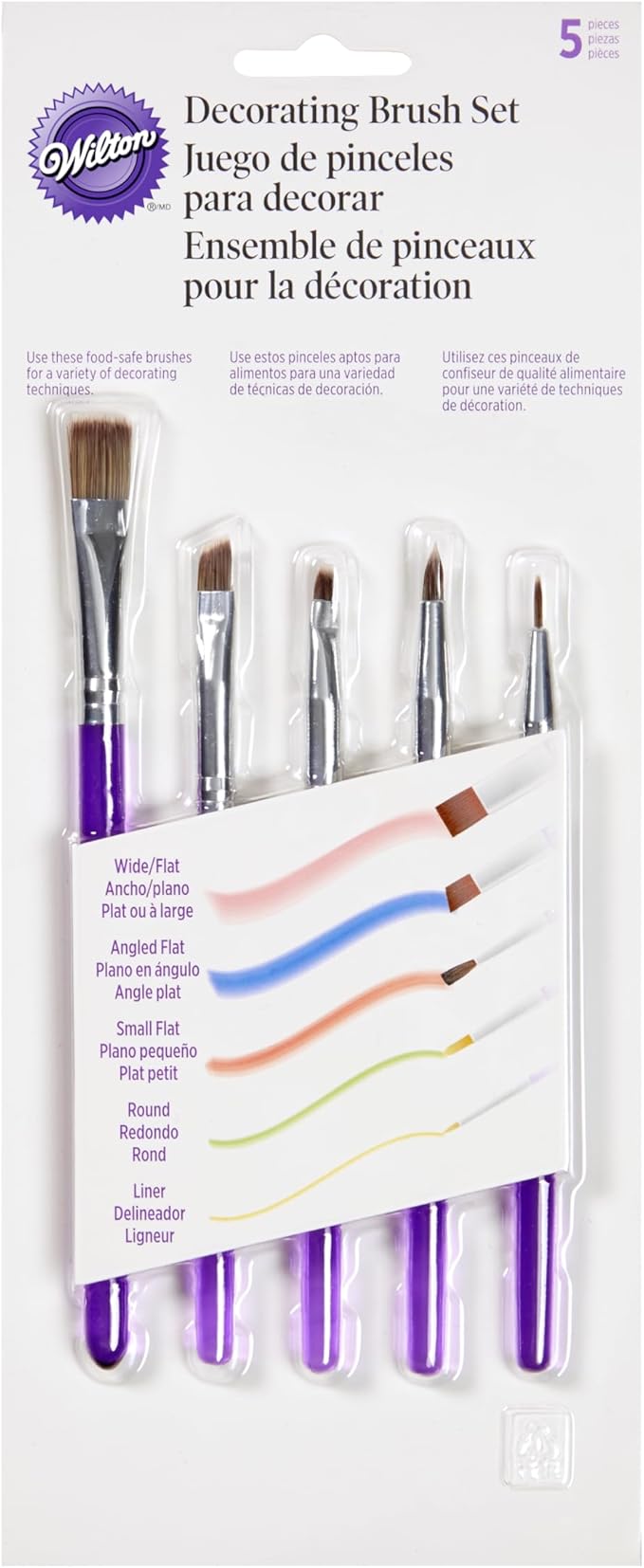 Kit De Pinceles Para Decoración De Pasteles Y Fondant 1907-1352 Wilton