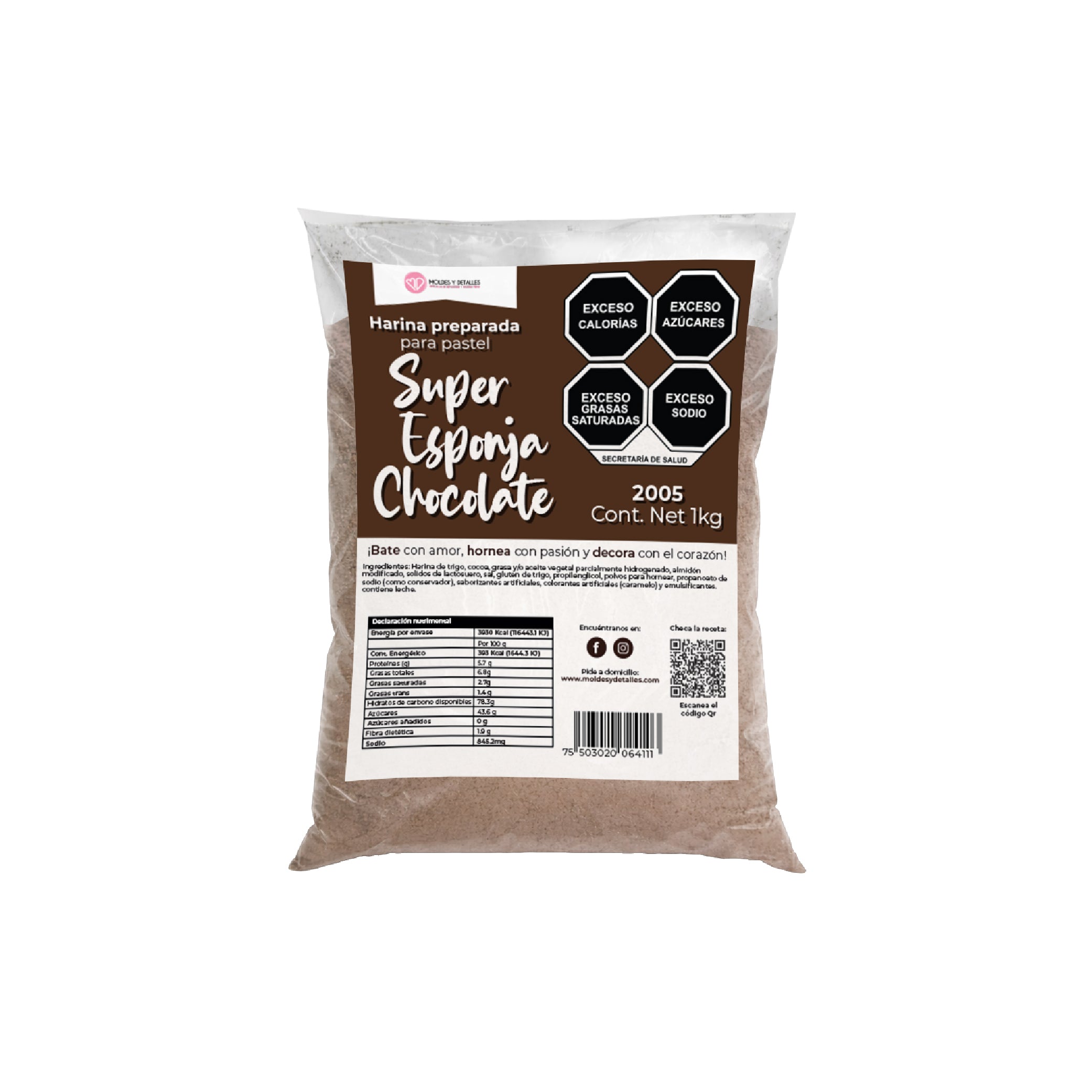 Harina Super Esponja Chocolate 1 Kg 2005