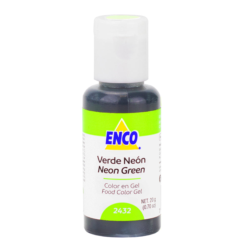 Color Gel Verde Neón 2432 Enco