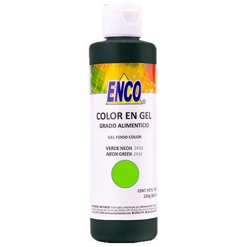 Color Gel Verde Neón 2432 Enco