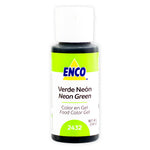 Color Gel Verde Neón 2432 Enco