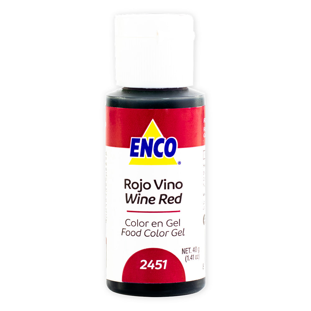 Color Gel Rojo Vino 2451 Enco
