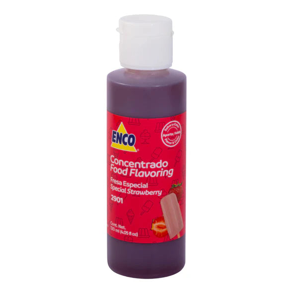 Concentrado Helados Y Paletas Fresa Natural 120 Ml 2901-120 Enco