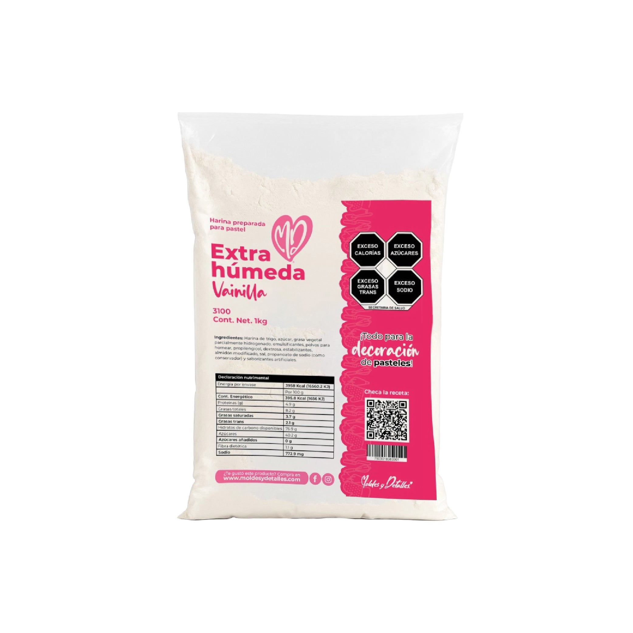 Harina Extra Humeda Vainilla 1 Kg 3100