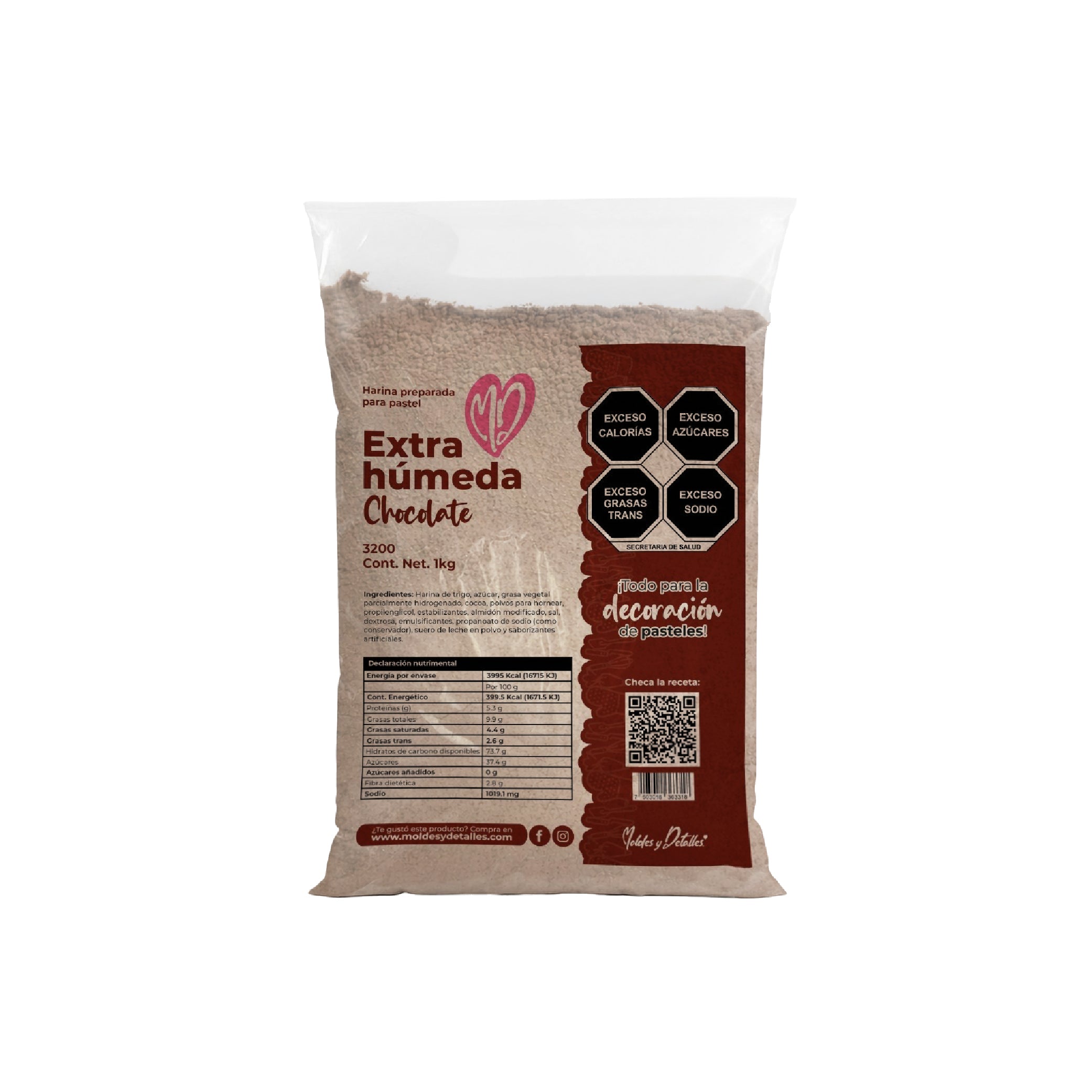 Harina Extra Humeda Chocolate 1 Kg 3200