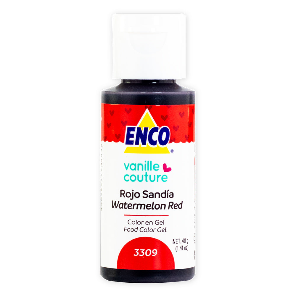Color Gel Rojo Sandia 3309 Enco