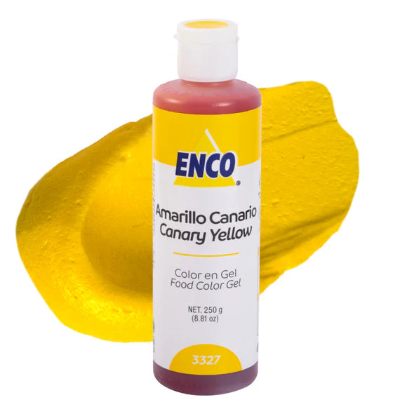 Color Gel Amarillo Canario 250 Grs 3327-250 Enco