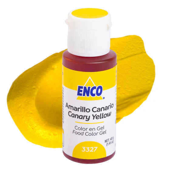 Color Gel Amarillo Canario 40 Grs 3327-40 Enco