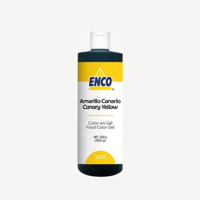 Color Gel Amarillo Canario 500 Grs 3327-500 Enco