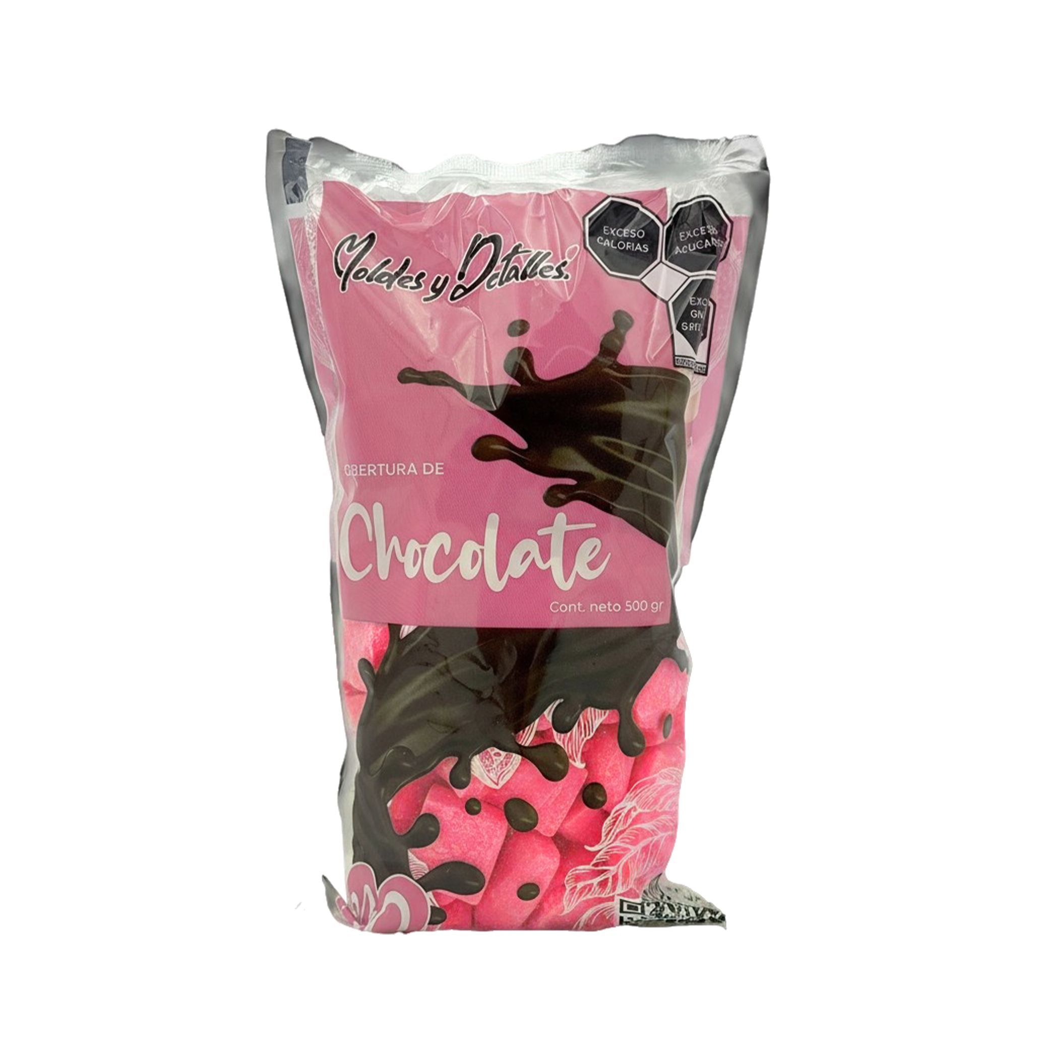 Cobertura De Chocolate Rosa 500 Gr 4008-P