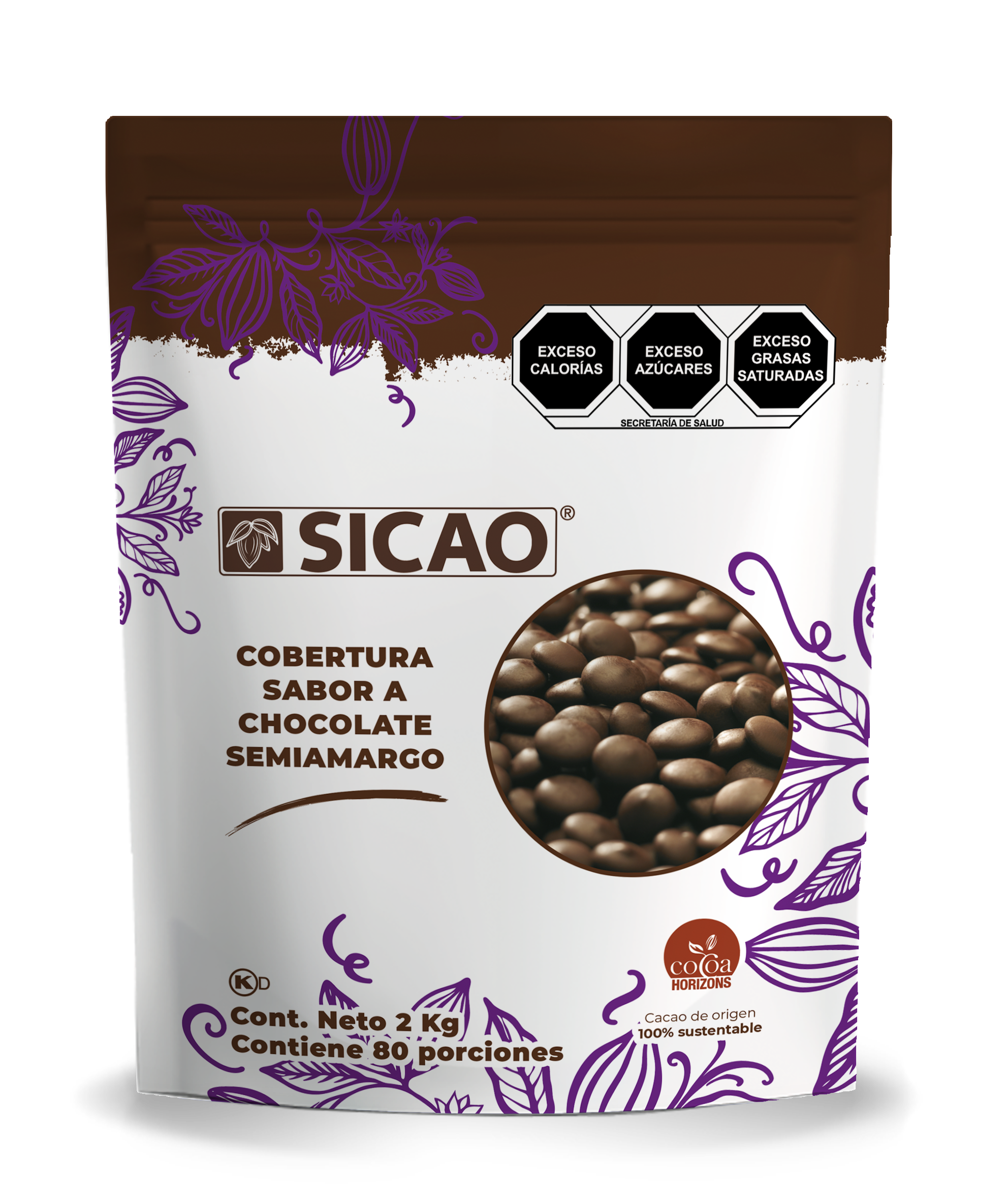 Chispa Chocolate Horneable Compound 1 Kg 50312-1000 Sicao
