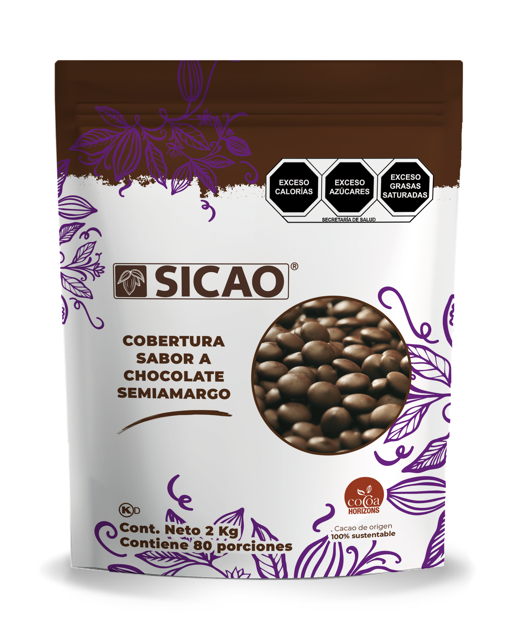 Chispa Chocolate Horneable Compound 1 Kg 50312-1000 Sicao