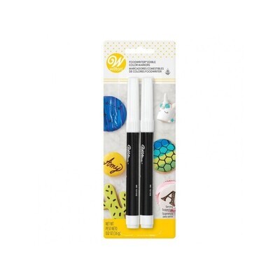 Marcadores Color Negro Punta Fina Y Gruesa 2 Pz 609-1192 Wilton