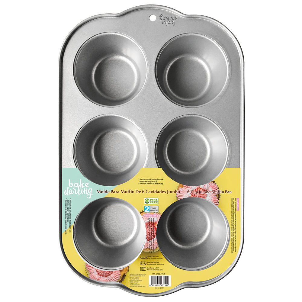Molde Para Muffin Jumbo 6 Cavidades Bake Darling 700-759