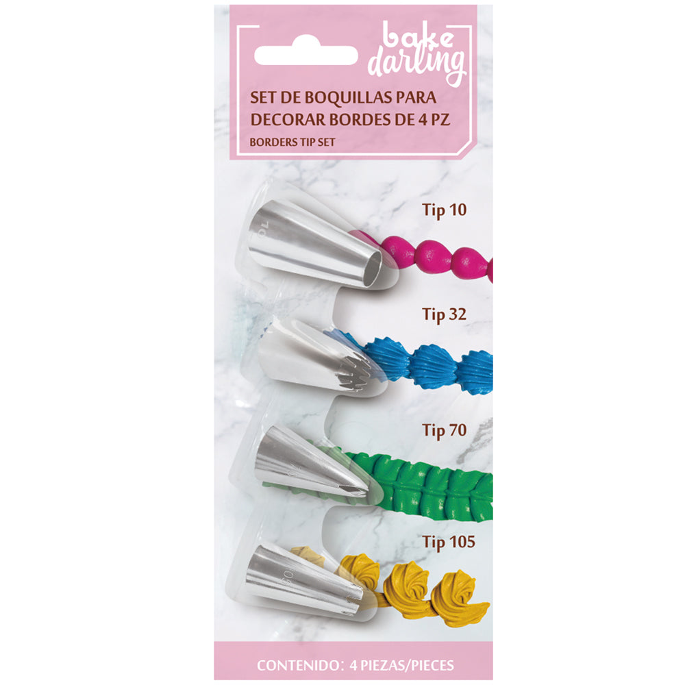 Set de Duyas para Bordes 4 Pzas Bake Darling (700-776)