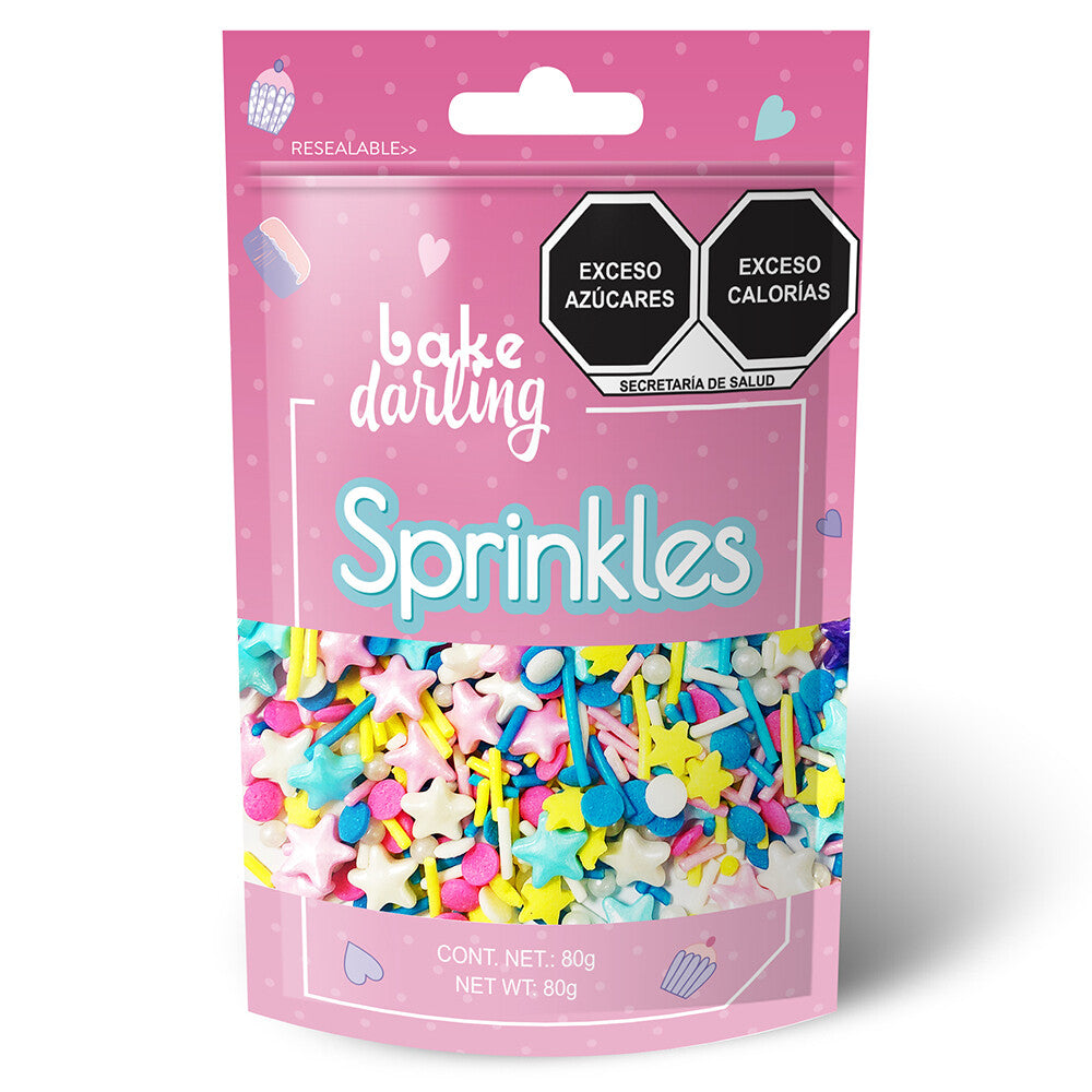 Mix Estrellas y Jimmies 80 Gr. Bake Darling 702-639