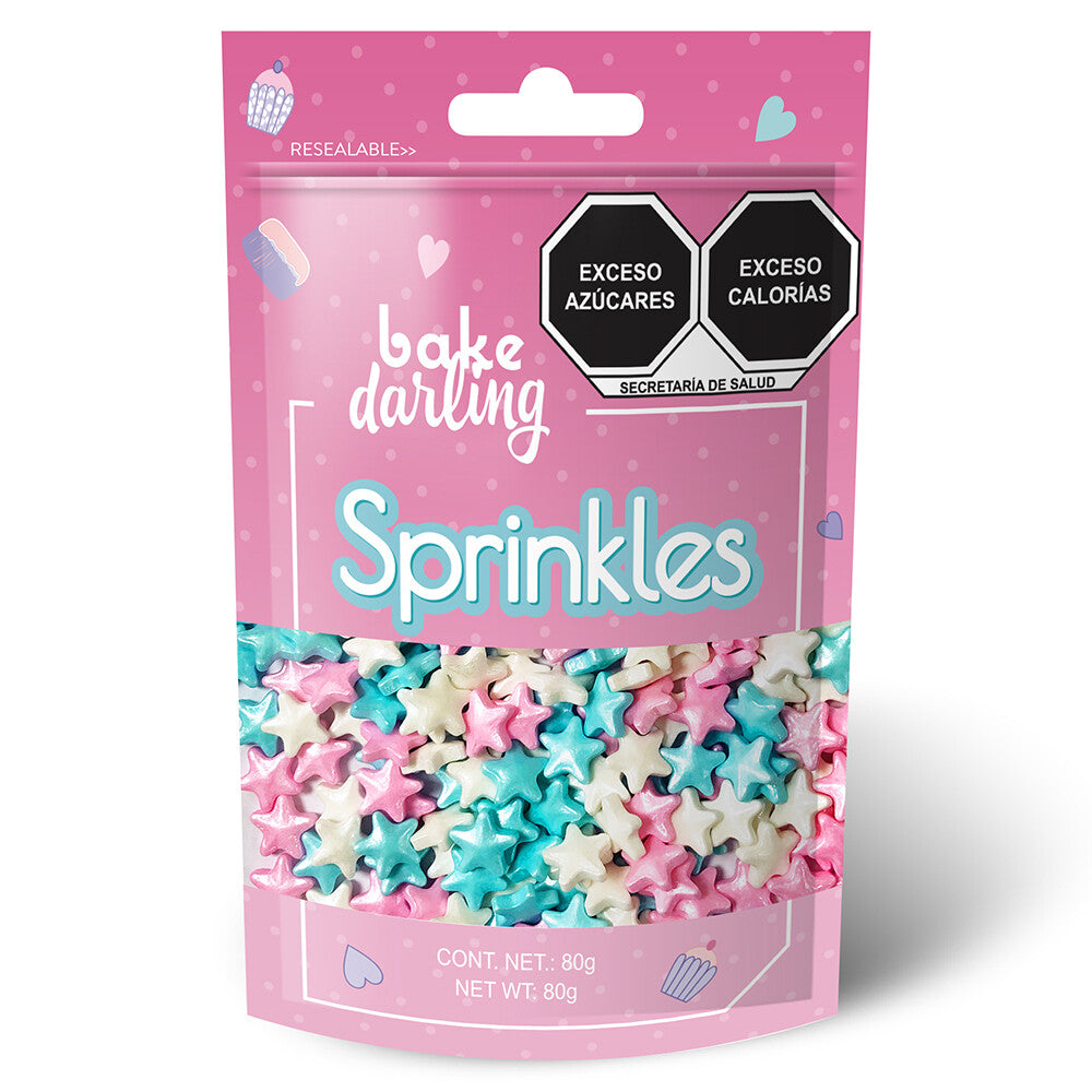 Mix Estrellas Tonos Pastel 80 Gr. Bake Darling 702-653