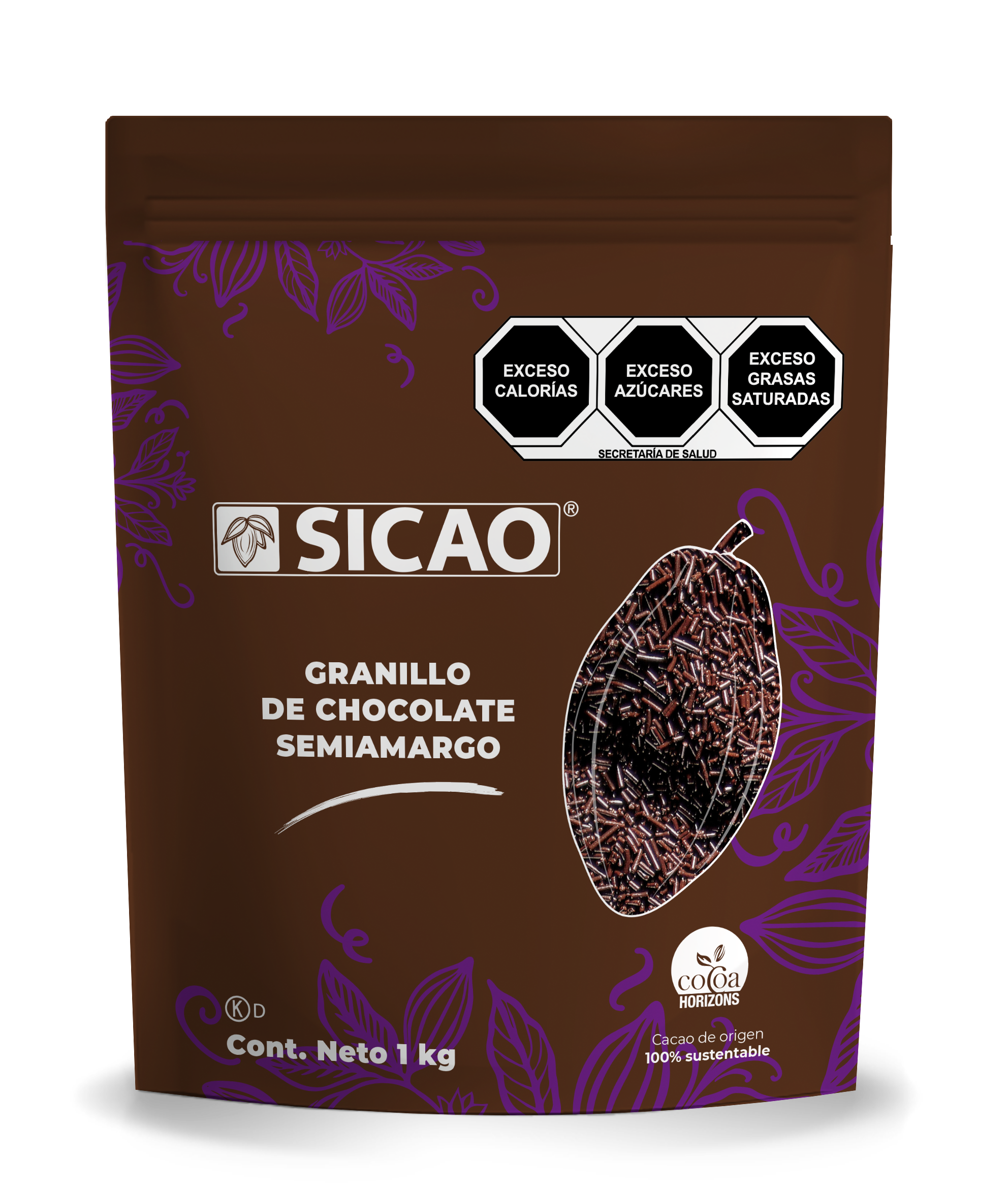 Granillo Chocolate Semiamargo 1 Kg 70404-1000 Sicao
