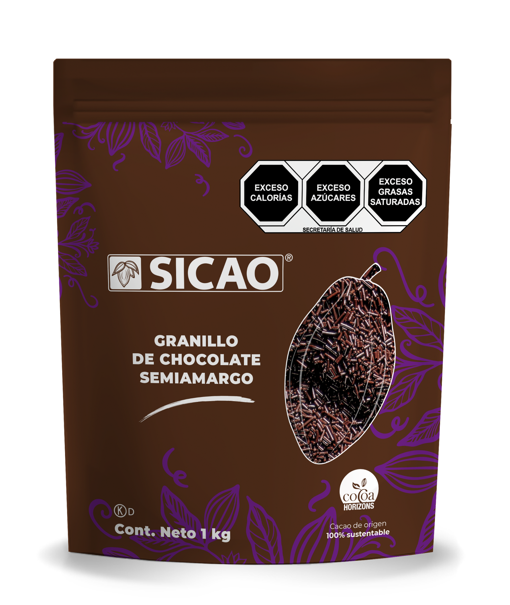 Granillo Chocolate Semiamargo 1 Kg 70404-1000 Sicao