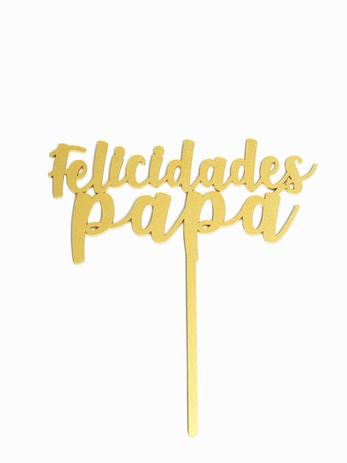 Cake Topper Dorado El Mejor Papá Mod 38 BDLG-038
