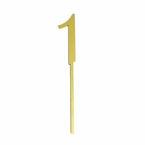 Cake Topper Dorado Letrero #1 BDLG-N01