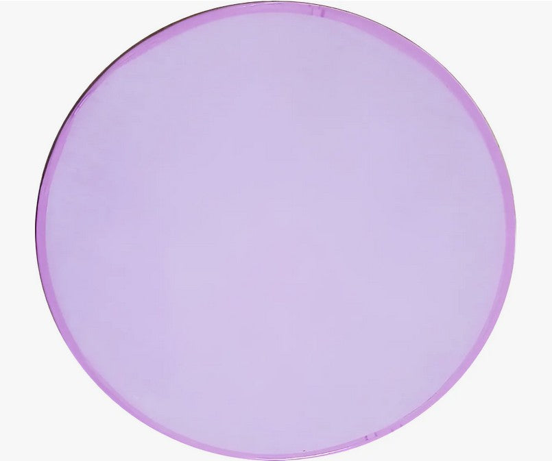 Base De Cartón Redonda  Medio Liston Morada