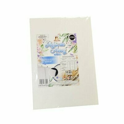 Hoja Papel Arroz Tamaño Carta Delgado 10 Pzas HOAR01-10