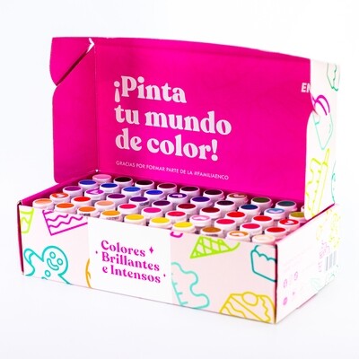 Kit 50 Colores En Gel 40 Grs PT-920010 Enco
