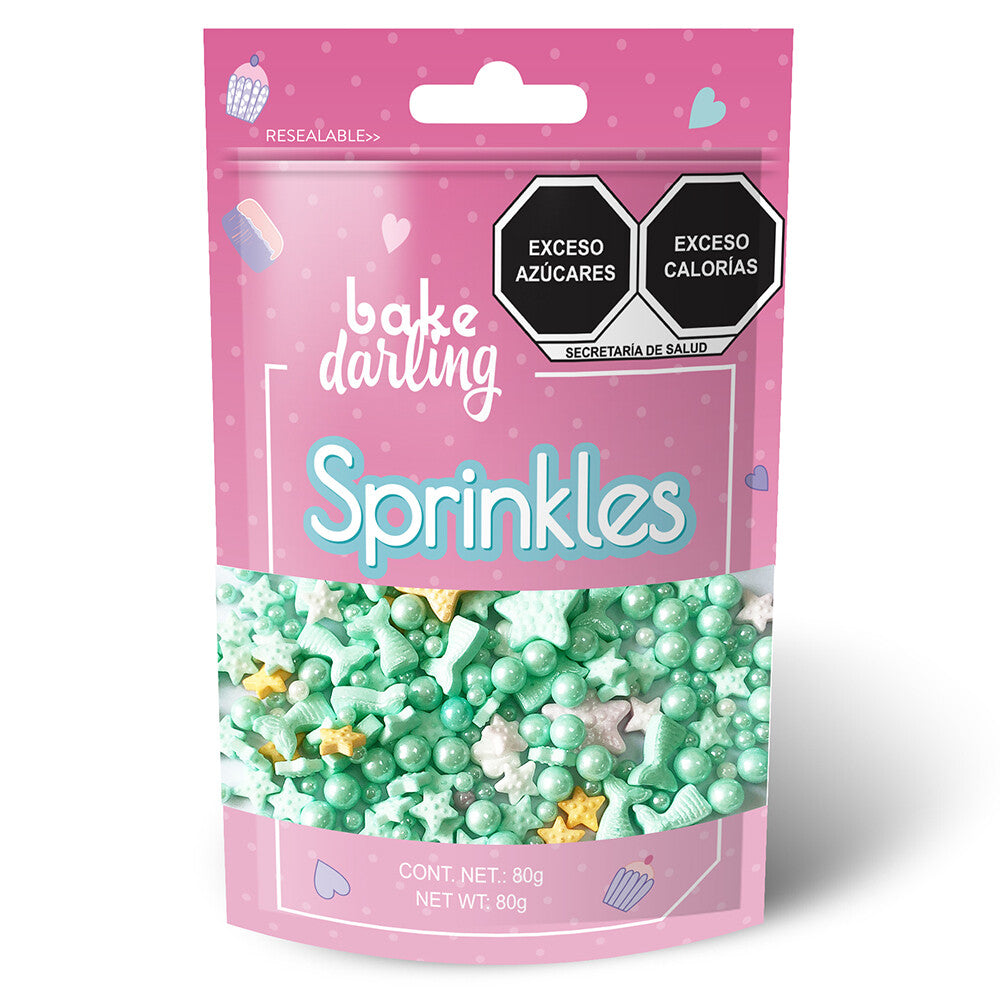 Sprinkles mix marino verde 80g Bake Darling
